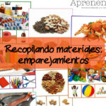 Recopilando materiales: emparejamientos de categorías.