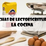 Fichas nuevas de lectoescritura: objetos de la cocina