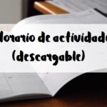 Seguimos estructurando: horario de actividades
