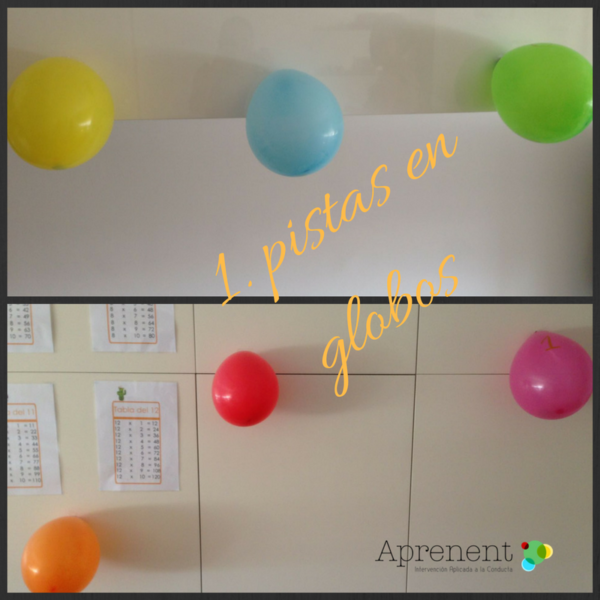 1. pistas en globos